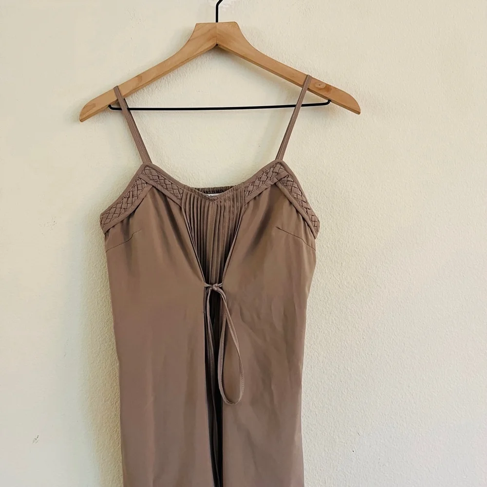 Bar III Women's Brown Midi Slip Dress Size Medium